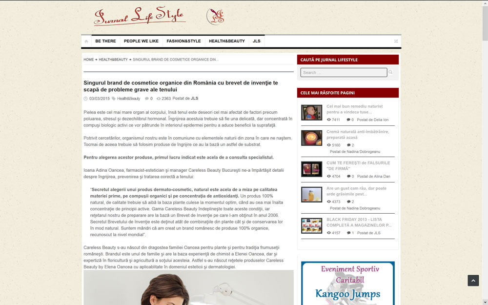 jurnallifestyle.ro despre Careless Beauty 3 martie 2015