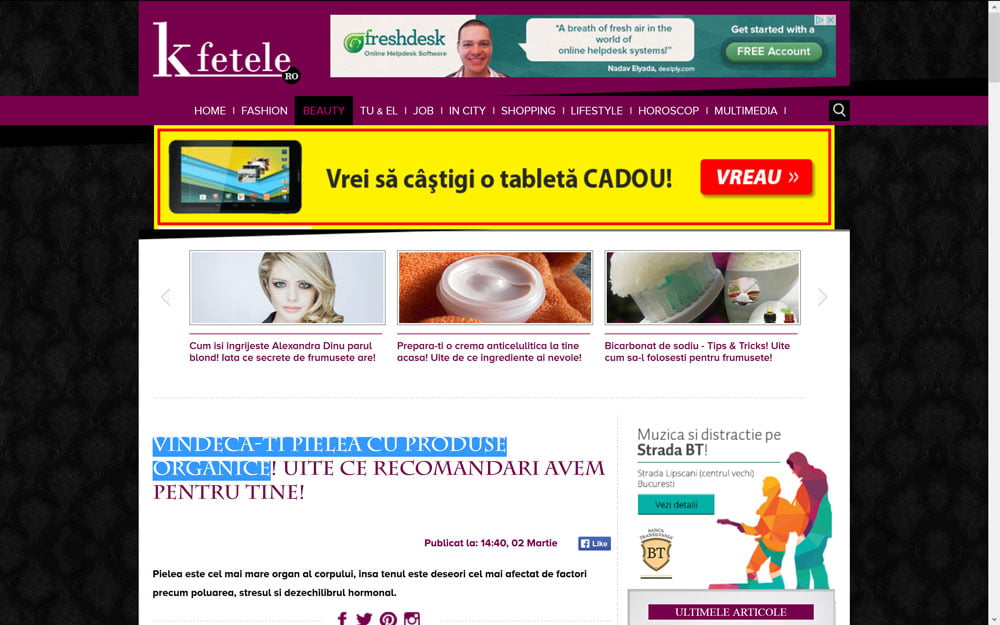 kfetele.ro despre Careless Beauty – Vindeca-ti pielea cu produse organice
