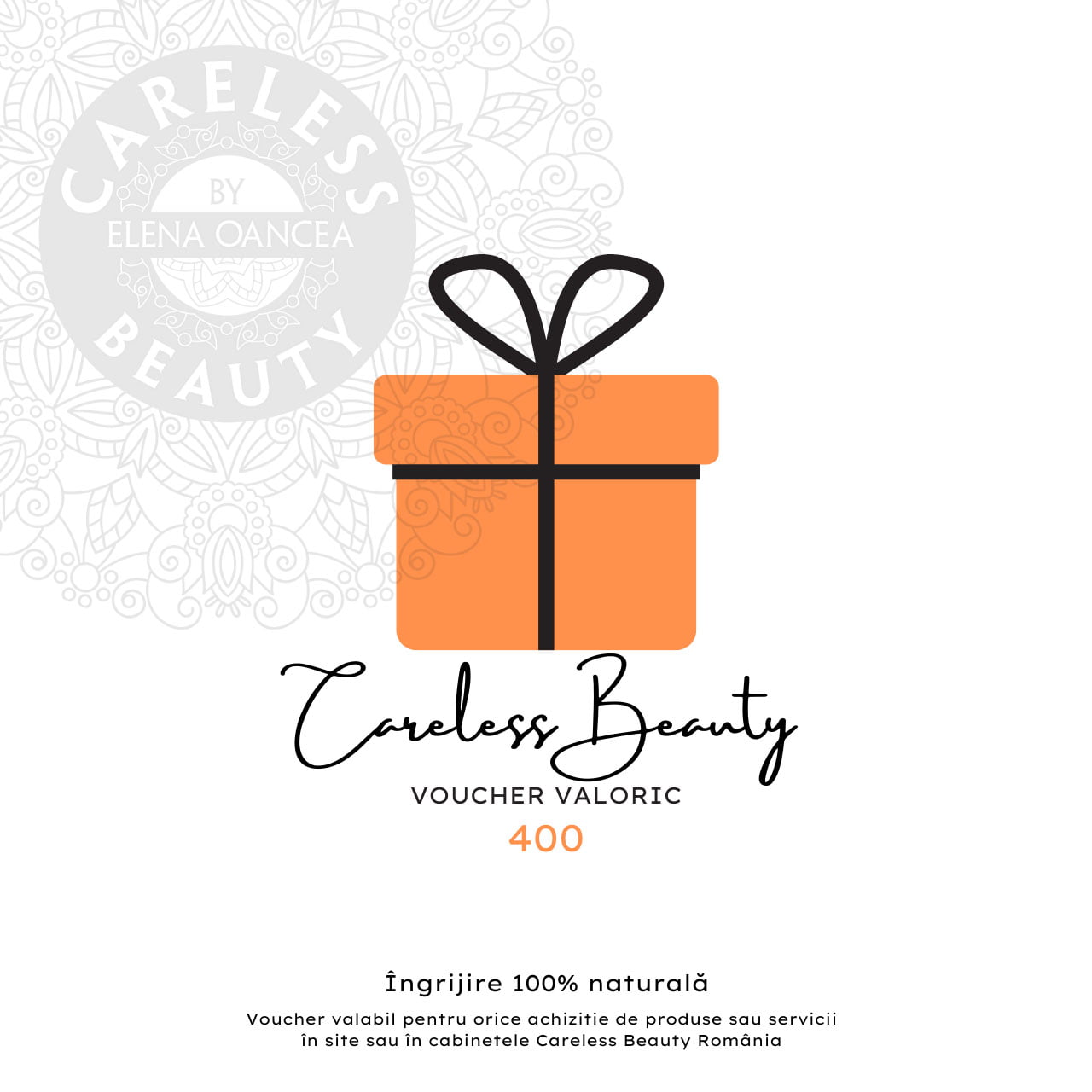 voucher valoric 400 lei CarelessBeauty.ro